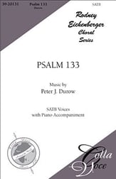 Psalm 133 SATB choral sheet music cover